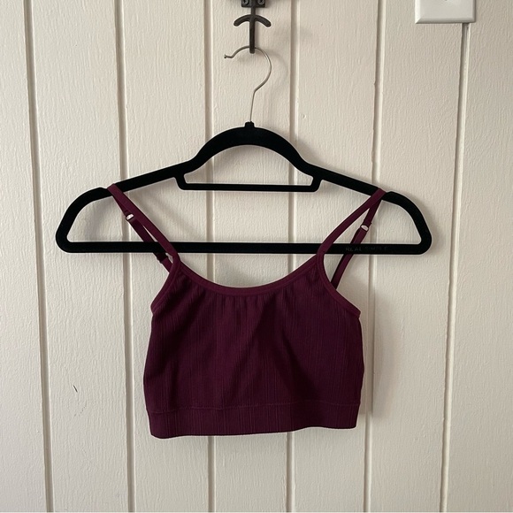Victoria’s Secret PINK Maroon Weekender Seamless Bralette - Picture 1 of 6